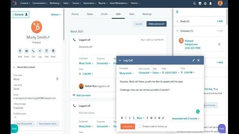 Native Automated Contact Matching & Activity Logging